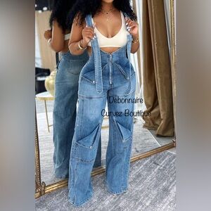 Women's Blue Denim Overalls